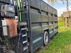 Verschlauchungstechnik GmbH Pumpstation Dieselmotor mit Güllecontainer Gülleverschlauchung Verschlauchung Güllepumpe