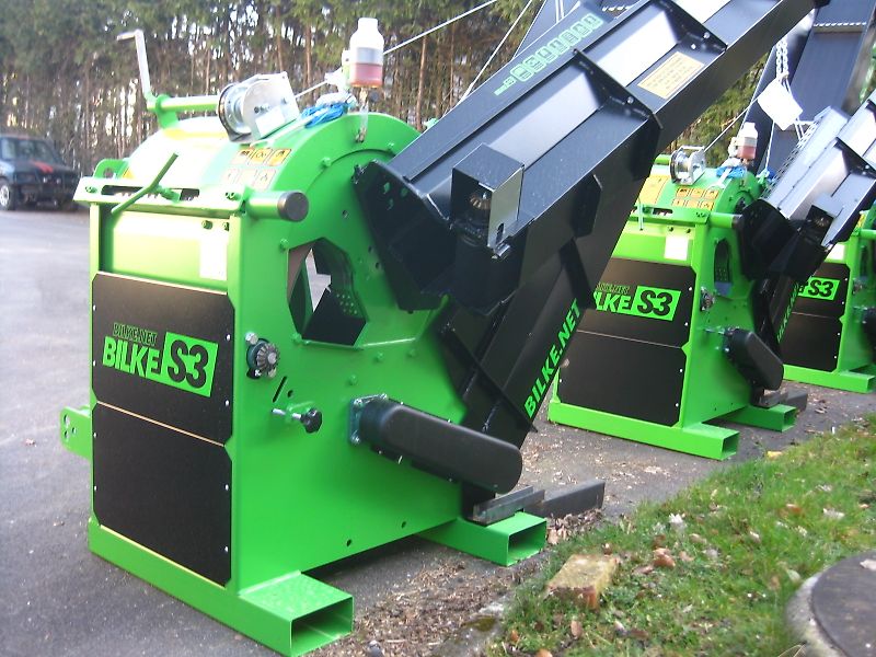 BILKE S3 PTO Zapfwelle Spaltautomat mit Einzugsband und Ausleger
