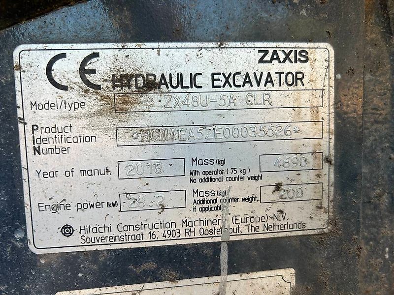 Hitachi ZX 48 U-5 A