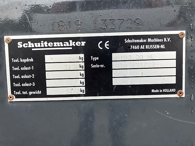 Schuitemaker Amigo 20 blokkendoseerwagen