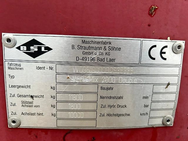 Strautmann Verti-mix 2000 Double mengwagen