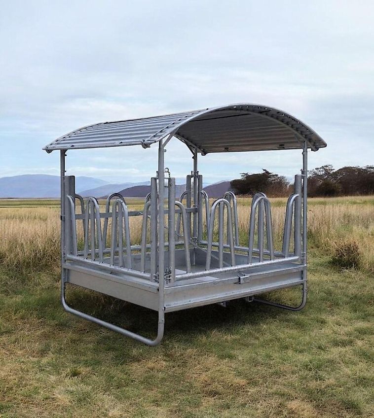 DM-Handel GmbH ⭐️ Heuraufe 2,02x2,02m✅ Viereckraufe 2x2m Fressgitter Raufe Pferd Rind Alpaka Schaf Ziege Pferderaufe Futterraufe Weideraufe Ponyraufe Rundballenraufe Metallheuraufe