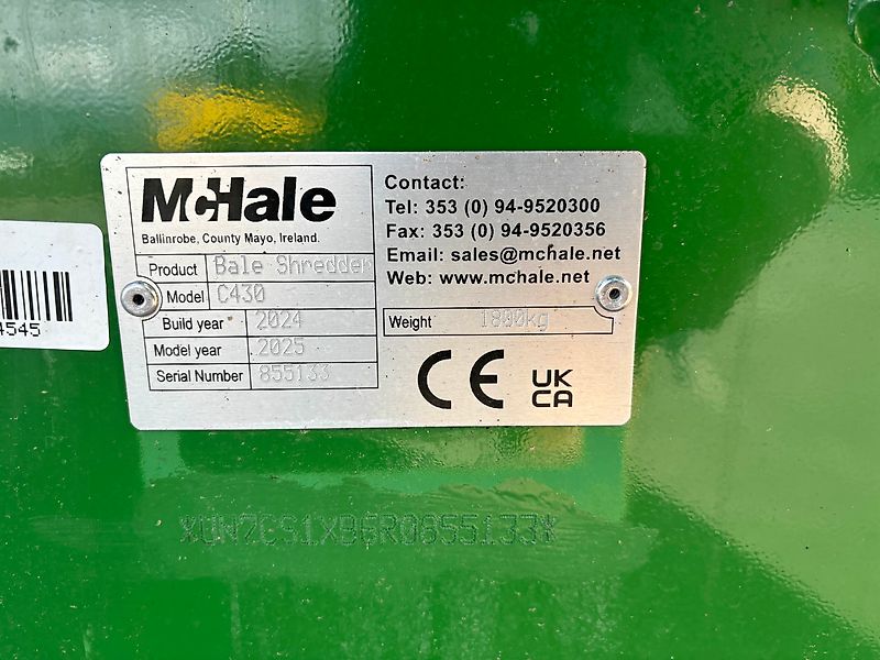 McHale NEW McHale C430 Bedder/ Feeder For Sale