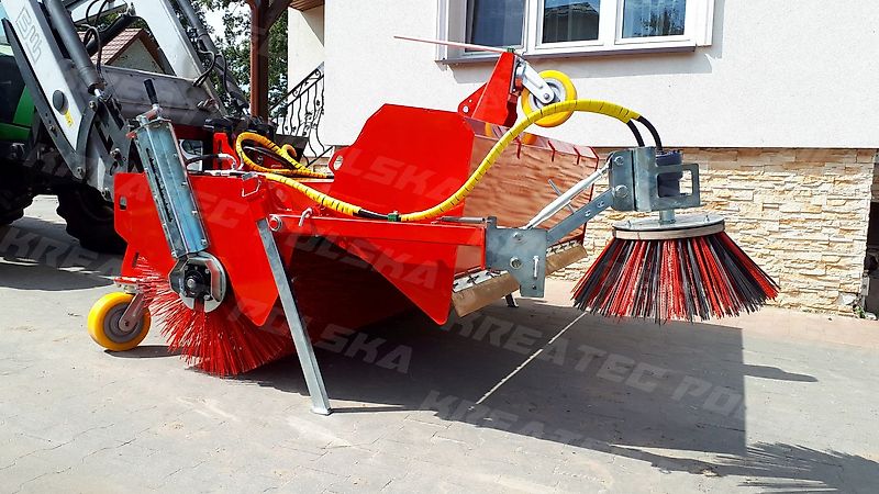 KREATEC Kehrmaschine/Kehrbesen/Veegmaschine TITANIUM 1,6m, Burste 760 mm