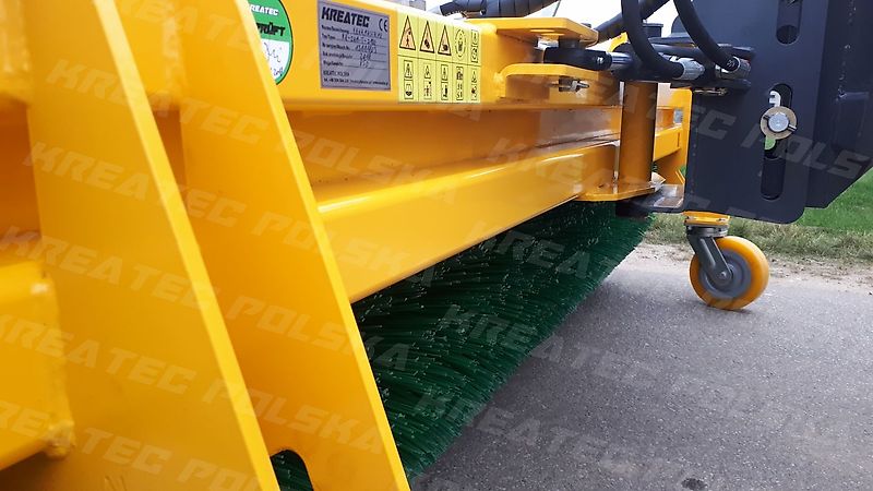 KREATEC Kehrmaschine / Kehrbesen / Veegmaschine TITANIUM 2,0m, Burste 760 mm