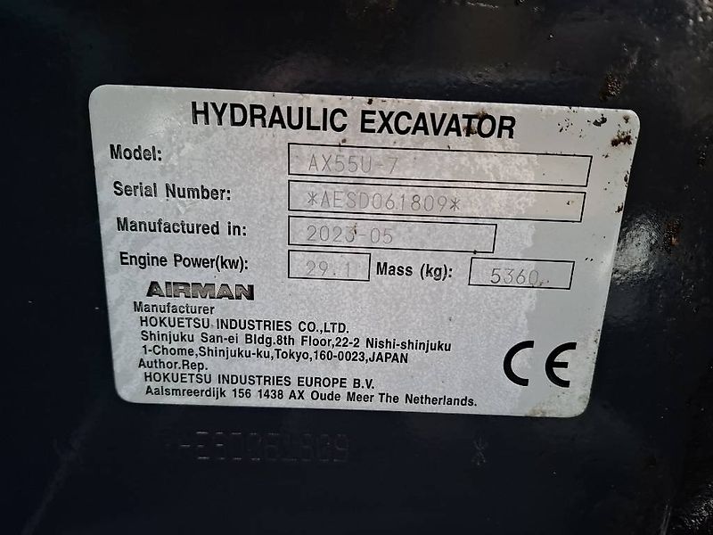 Airman AX 55 / Engcon, Pihdit, 3 kauhaa, Rasvari!