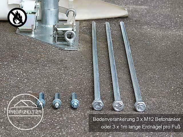 Toolport GmbH Rundbogenhalle 9,15x20m Lagerzelt Zelthalle Industriezelt grün