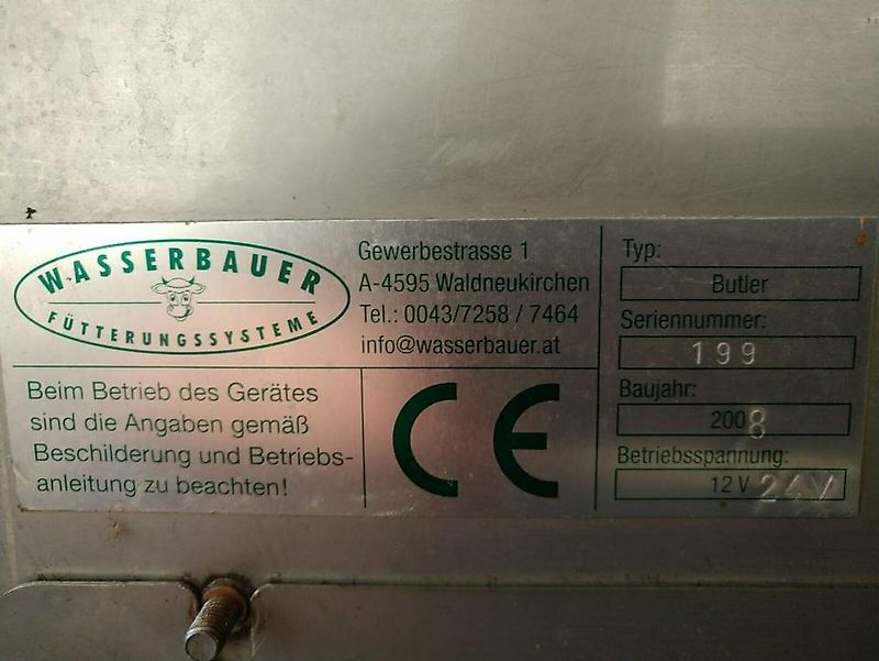 Futterschieber,Wasserbauer, Butler Silber,Silver, Gebraucht