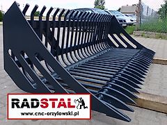 RADSTAL Schaufel fĂĽr Steine Kartoffelschaufel Steinkorb 1,2 - 2,3 m