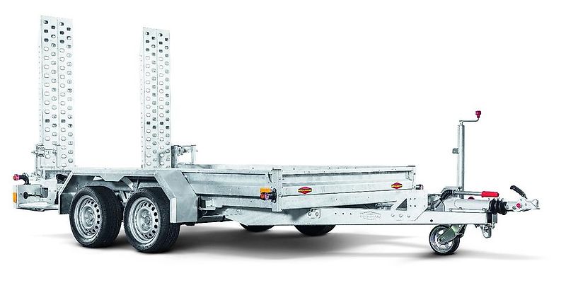 Böckmann Baumaschinenanhänger 3500kg Baggeranhänger 303x62x19cm
