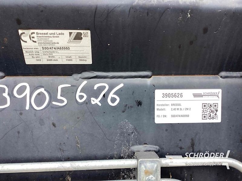Bressel und Lade GREIFSCHAUFEL S L 2,40M / FÜR MERLO ZM 2