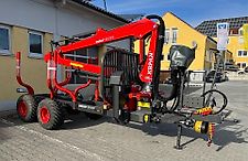 Krpan Rückewagen GP8DF mit Kran 7,6 K 7,60m