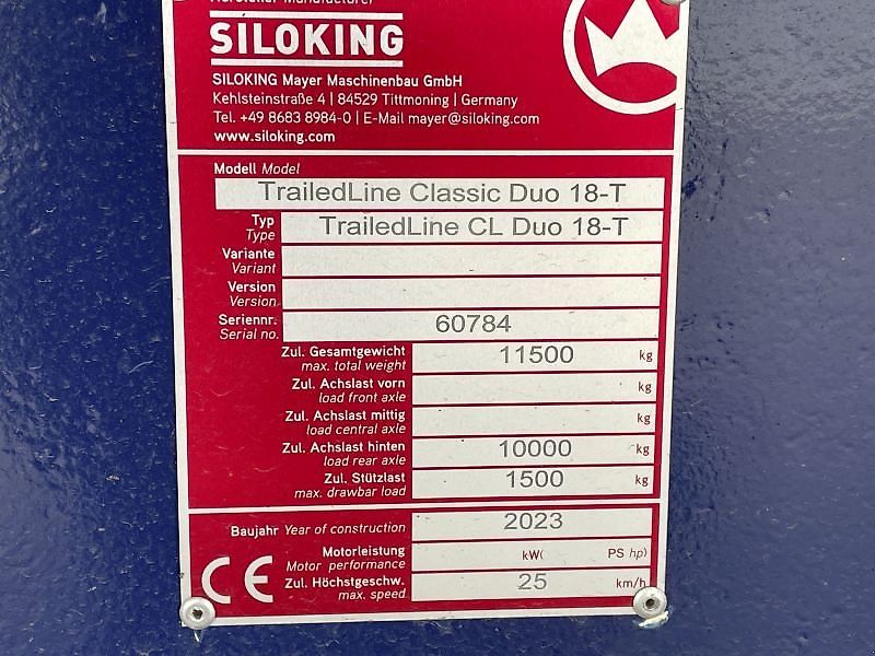 Siloking TRAILEDLINE CLASSIC DUO 18 T