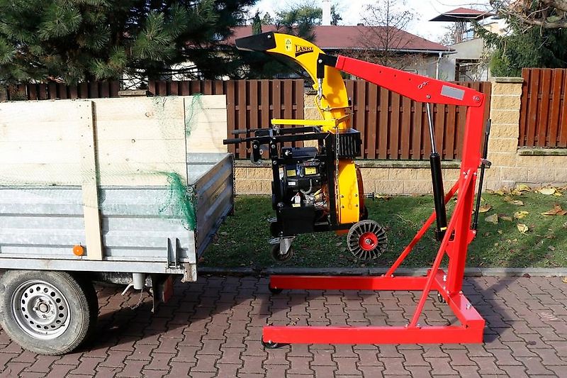 Laubladegebläse, Laubsauger LASKI VD-455 P2 (RATO) zum Einhängen in die Anhängerbordwand, 6 mtr. Saugschlauch, durchm. 220mm . Der Powersauger für den Profi !