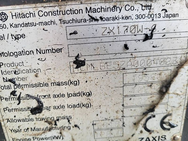 Hitachi ZX170W-6