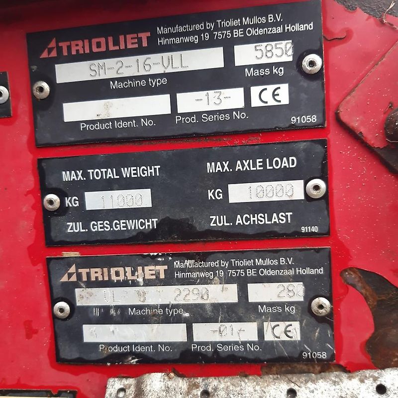 Futtermischwagen Trioliet Solomix 2 1600 VLL-B - Baujahr 04/2016