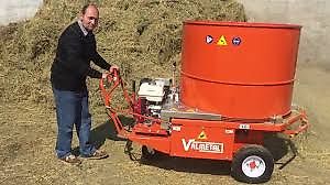 VALMETAL Canada NEW BEDDING CHOPPER 48’’ Ø 122 cm tub , Flotrac, self propeled, Honda 13 Hp motor , new model 2024