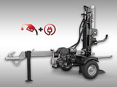 Jansen Holzspalter Jansen HS-22A62K-V2, KOMBI, Benzin+Elektro, 22 t, stehend