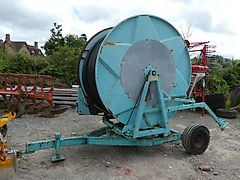irrigation reel with gun and pump trailed
