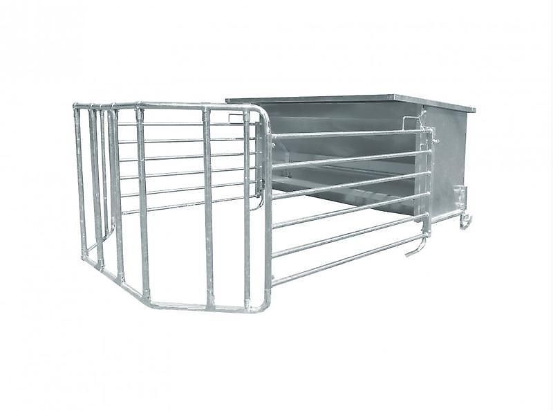 MC-AGRI Futterraufe für Kälber verzinkt mit 12 Stellen M8/2