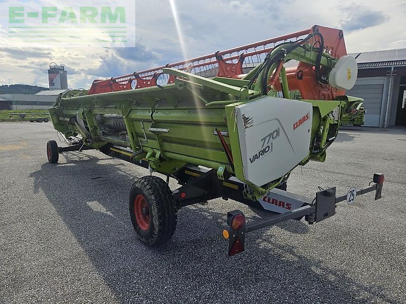Claas vario 770 + rapstrenner + transportwagen