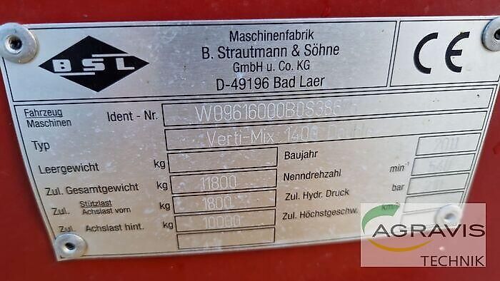 Strautmann VERTI-MIX 1400 DOUBLE