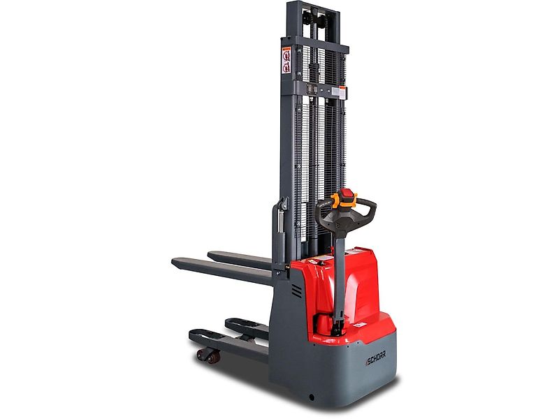 SCHORR Elektro Hochhubwagen DUO 1200KG Tragkraft 2500mm Hubhöhe elektrisch Initialhub Elektrostapler Gabelstapler