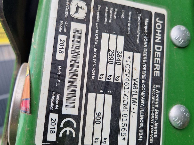 John Deere V461M