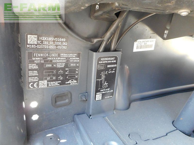 Linde 2 stk linde h25t-02 triplex 5,31m