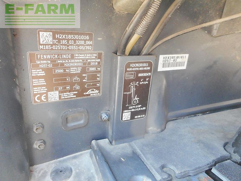 Linde 2 stk linde h25t-02 triplex 5,31m