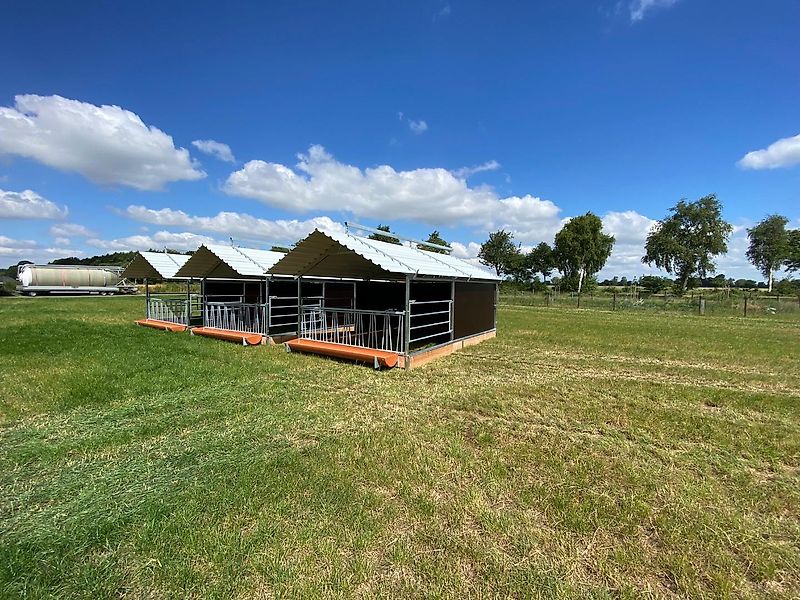 Eigenbau Kälberhütten Mobiler Kälberstall Kälber Iglu Kälbersystem