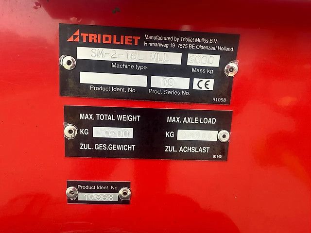 Trioliet Soli mix 16000 16 m3 dubelle vijzel