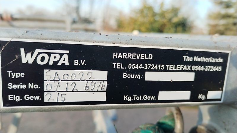 Wopa Wopa Wopa Klauenpflegestand mit Frontaustrieb L+R Satz Knickhecken Hilfsachse zum Rangieren im Stall Voderfussstützen mit Handwine Artikel Nr Wopa SA0022