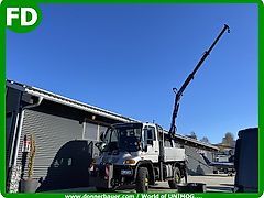 Mercedes-Benz Unimog U300 mit Kran zum Absatteln mit Funk, Österreich Typenschein, Wandlerschaltkupplung