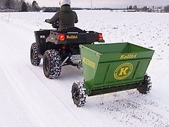 KELLFRI Salzstreuer Winterdienst 1,0M 210L Rührwerk Salzstreuwagen ATV
